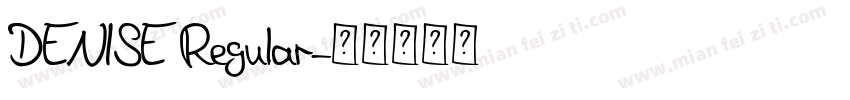 DENISE Regular字体转换